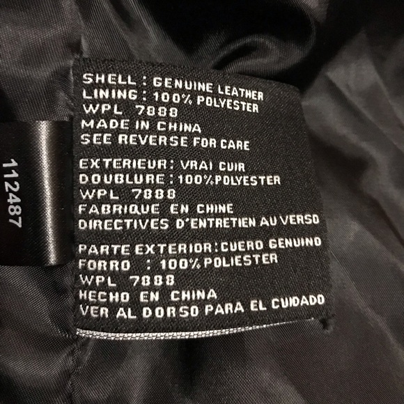 Michael Kors- Genuine Black Leather Jacket - Picture 12 of 16